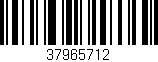 Código de barras (EAN, GTIN, SKU, ISBN): '37965712'