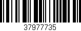 Código de barras (EAN, GTIN, SKU, ISBN): '37977735'