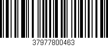 Código de barras (EAN, GTIN, SKU, ISBN): '37977800463'