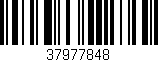 Código de barras (EAN, GTIN, SKU, ISBN): '37977848'