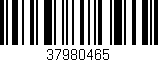 Código de barras (EAN, GTIN, SKU, ISBN): '37980465'