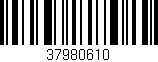 Código de barras (EAN, GTIN, SKU, ISBN): '37980610'