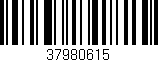 Código de barras (EAN, GTIN, SKU, ISBN): '37980615'