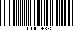 Código de barras (EAN, GTIN, SKU, ISBN): '3798100066664'