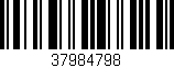 Código de barras (EAN, GTIN, SKU, ISBN): '37984798'