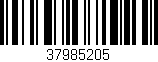 Código de barras (EAN, GTIN, SKU, ISBN): '37985205'