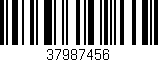 Código de barras (EAN, GTIN, SKU, ISBN): '37987456'