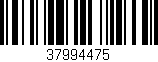 Código de barras (EAN, GTIN, SKU, ISBN): '37994475'