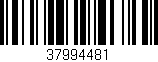 Código de barras (EAN, GTIN, SKU, ISBN): '37994481'