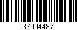 Código de barras (EAN, GTIN, SKU, ISBN): '37994487'