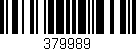 Código de barras (EAN, GTIN, SKU, ISBN): '379989'