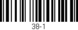 Código de barras (EAN, GTIN, SKU, ISBN): '38-1'