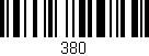 Código de barras (EAN, GTIN, SKU, ISBN): '380'