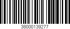 Código de barras (EAN, GTIN, SKU, ISBN): '38000139277'