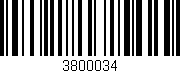 Código de barras (EAN, GTIN, SKU, ISBN): '3800034'