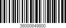 Código de barras (EAN, GTIN, SKU, ISBN): '38000849800'