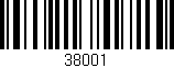 Código de barras (EAN, GTIN, SKU, ISBN): '38001'