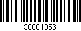 Código de barras (EAN, GTIN, SKU, ISBN): '38001856'