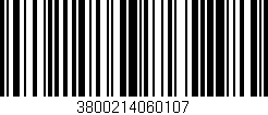 Código de barras (EAN, GTIN, SKU, ISBN): '3800214060107'