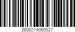 Código de barras (EAN, GTIN, SKU, ISBN): '3800214060527'