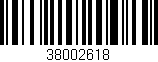 Código de barras (EAN, GTIN, SKU, ISBN): '38002618'