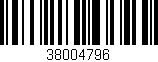 Código de barras (EAN, GTIN, SKU, ISBN): '38004796'
