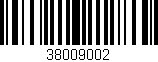 Código de barras (EAN, GTIN, SKU, ISBN): '38009002'