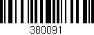 Código de barras (EAN, GTIN, SKU, ISBN): '380091'