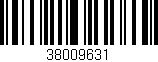 Código de barras (EAN, GTIN, SKU, ISBN): '38009631'