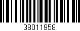 Código de barras (EAN, GTIN, SKU, ISBN): '38011958'