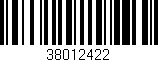 Código de barras (EAN, GTIN, SKU, ISBN): '38012422'