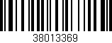 Código de barras (EAN, GTIN, SKU, ISBN): '38013369'