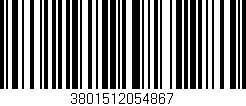 Código de barras (EAN, GTIN, SKU, ISBN): '3801512054867'