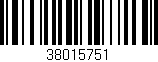 Código de barras (EAN, GTIN, SKU, ISBN): '38015751'