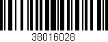 Código de barras (EAN, GTIN, SKU, ISBN): '38016028'