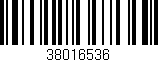 Código de barras (EAN, GTIN, SKU, ISBN): '38016536'