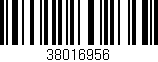 Código de barras (EAN, GTIN, SKU, ISBN): '38016956'