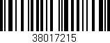 Código de barras (EAN, GTIN, SKU, ISBN): '38017215'