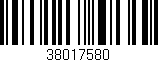 Código de barras (EAN, GTIN, SKU, ISBN): '38017580'