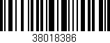 Código de barras (EAN, GTIN, SKU, ISBN): '38018386'