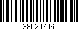 Código de barras (EAN, GTIN, SKU, ISBN): '38020706'