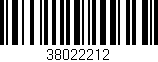 Código de barras (EAN, GTIN, SKU, ISBN): '38022212'