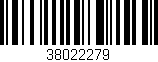 Código de barras (EAN, GTIN, SKU, ISBN): '38022279'