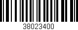 Código de barras (EAN, GTIN, SKU, ISBN): '38023400'