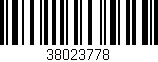 Código de barras (EAN, GTIN, SKU, ISBN): '38023778'