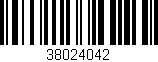 Código de barras (EAN, GTIN, SKU, ISBN): '38024042'