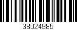 Código de barras (EAN, GTIN, SKU, ISBN): '38024985'