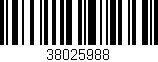 Código de barras (EAN, GTIN, SKU, ISBN): '38025988'