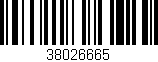 Código de barras (EAN, GTIN, SKU, ISBN): '38026665'