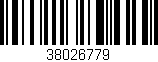Código de barras (EAN, GTIN, SKU, ISBN): '38026779'